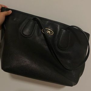 Black coach tote